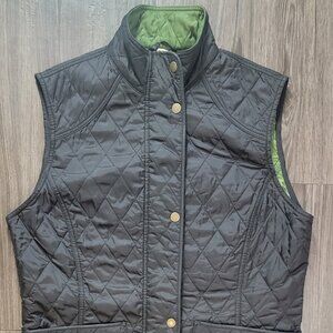 Barbour Womens lightweight down vest size 8 black full zip